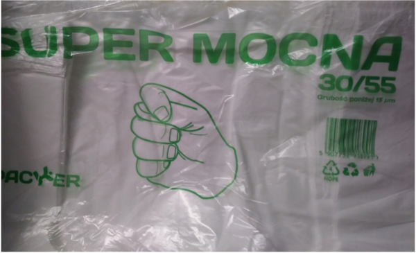 Reklamówka HDPE 30x55 (super mocna)