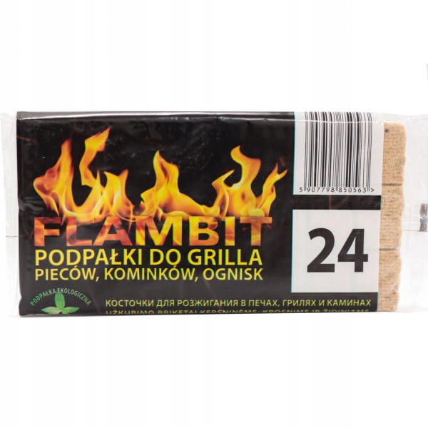 FLAMBIT ROZPAŁKA SZARA KOSTKA 24SZT