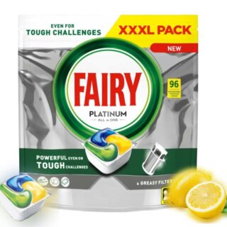 Kapsułki do Zmywarki Fairy Platinum All in One Cytrynowe 96 szt.